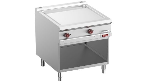 Diamond E9/PLCA8-N Smooth Electric Fry Top, Chromium-Plated, Module 1/1, Open Cupboard