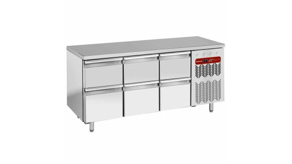 Diamond TG3N/H-R2_3XK1/2-H 6 Drawer Stainless Steel Refrigerated Counter