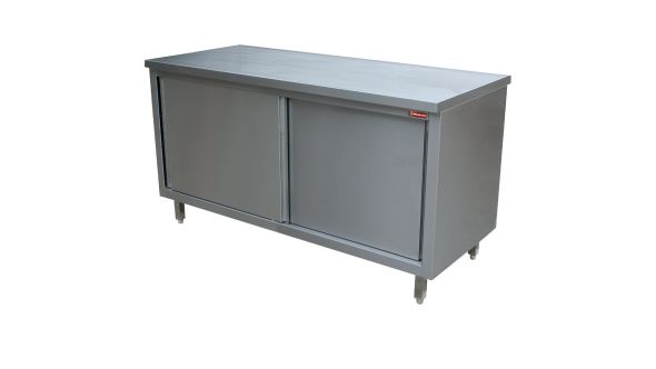 Diamond TAP127/B Table On Neutral Cupboard, Sliding Doors, "Pass Through"