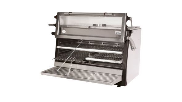 Diamond CBQ-120/RX Stainless Steel BBQ Charcoal Oven with Liftable Door