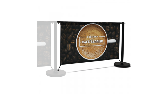 Economy Cafe Barrier Extension Kit - 1500mm Single Sided Print