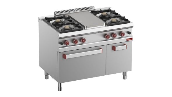 Diamond G7/TM4BFA11-N 4 Stove Freestanding Gas Range Cooker on Gas Oven & Neutral Cupboard