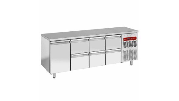 Diamond TG4N/H-R2_3XK1/2-H 1 Door & 6 Drawer Stainless Steel Refrigerated Counter