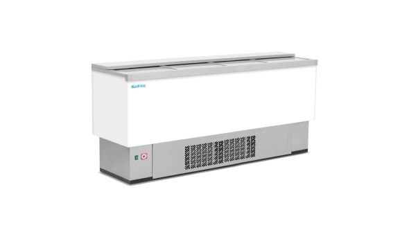 Infrico EFP2000WH Four Bay White Laminated Beer Dump