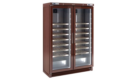 Infrico EVV200MX Upright Double Hinged Glass Door Wine Cellar (200 bottles)