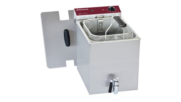 Diamond F8E-D1 Electric Table Top Fryer w/ Tap,  8 Litres