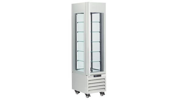 Diamond MAX-305-PW White 5 Levels Glass Pastry Showcase, 260 Litres