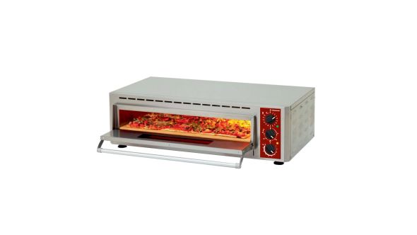 Diamond PIZZA-QUICK/66-43 Electric Single Deck Pizza Oven, 2 x 1 Pizzas 230mm