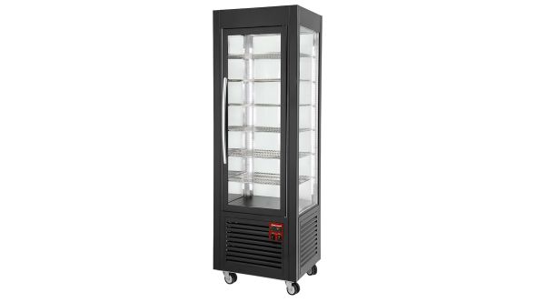 Diamond SNE/GB-B7-R2 Black Panoramic Ventilated Display Freezer, 360 Litres