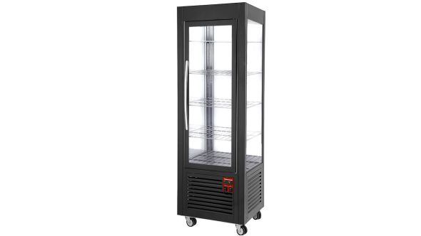 Diamond SNE/GN-B7-R2 Black Panoramic Ventilated Display Refrigerator, 360 Litres