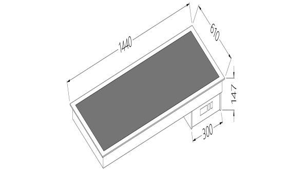 Diamond DI/VCX15-P Vitroceramic Element Black 4X Gn 1/1