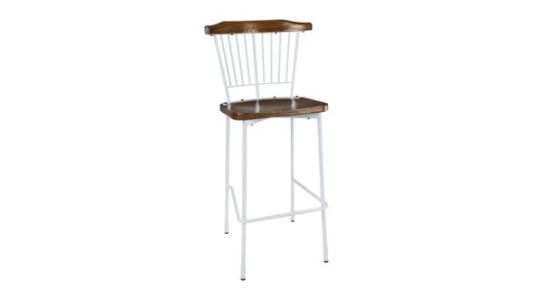 Bolero Bolero Scandi High Stools White (2 Pack) FB872