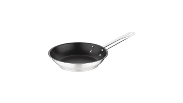 Vogue Stainless Steel Non-Stick Teflon Platinum Plus Frying Pan 20cm