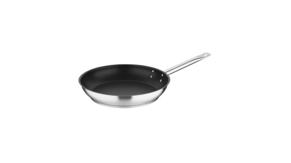 Vogue Stainless Steel Non-Stick Teflon Platinum Plus Frying Pan 28cm