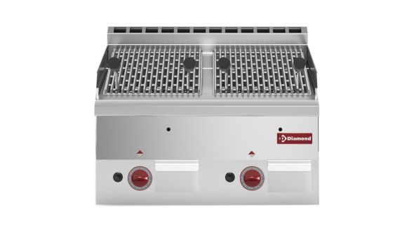 Diamond G60/GPL6T-N Lava Stone Gas Grill with Cast Iron Cooking Grid