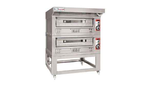 Zanolli EP70 4/MC Double Deck Electric Pizza Oven with Hood Single Phase