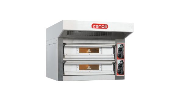 Zanolli Citizen 9+9 Single Deck Pizza Oven, Stand and Hood