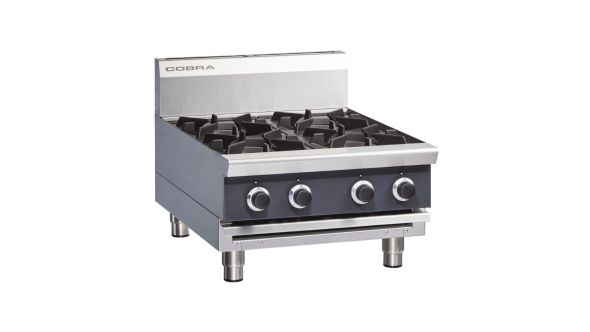 Blue Seal Cobra Countertop Natural Gas Hob Four Burner C6D-B