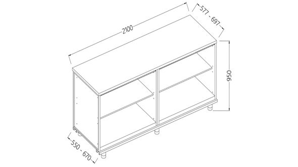 Diamond NN21X Neutral Rear Cabinet