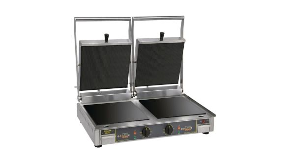 Roller Grill Premium VC DL Double Ribbed Contact Grill