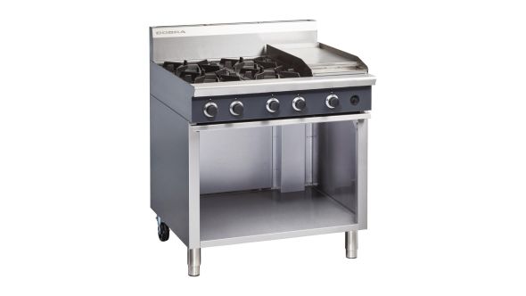 Blue Seal Cobra Natural Gas Range 4 Burner with Griddle C9CN