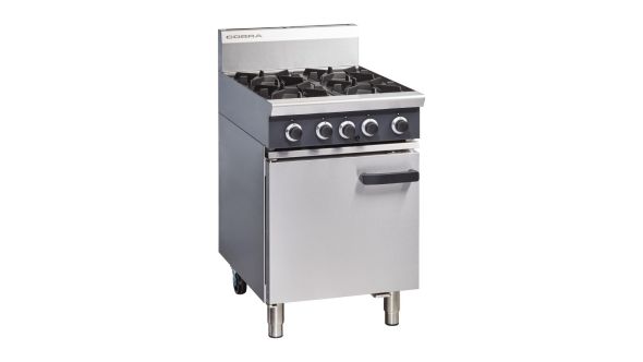 Blue Seal Cobra Natural Gas Range 4 Burner Static Oven CR6DN