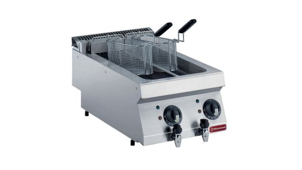 Diamond E17/F2V54T-N Double Basket Countertop Electric Fryer, 9kW