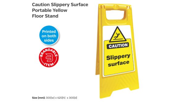 Slippery Surface Portable Yellow Safety Floor Stand