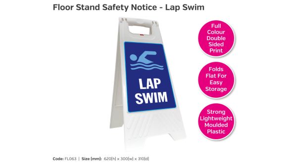 Lap Swim Portable Floor Stand Safety Notice- FL063