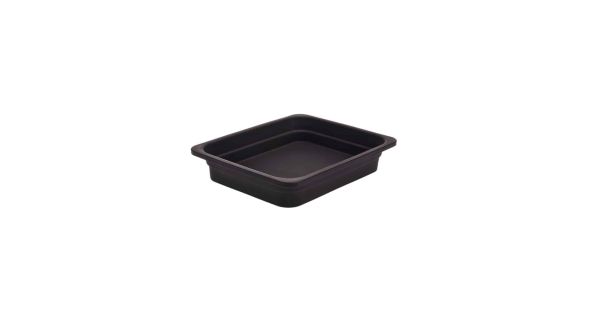Primeware Flexepan  - Silicone Oven to Table Gastronorm Dishes 1/2GN 65mm Deep - 5 Colours-Black