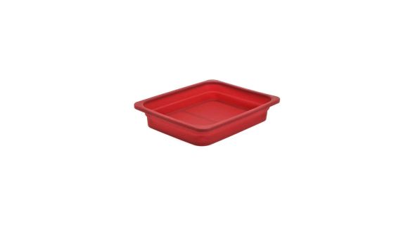 Primeware Flexepan  - Silicone Oven to Table Gastronorm Dishes 1/2GN 65mm Deep - 5 Colours-Red