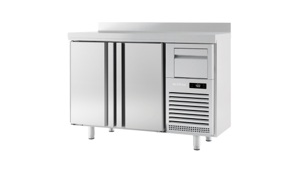 Infrico FMPP1500 Double Door Tall Back Bar Refrigerated Counter With Upstand