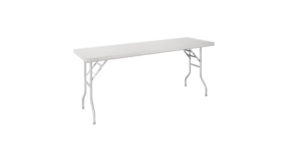 Vogue Stainless Steel Folding Work Table 1830x610x780mm