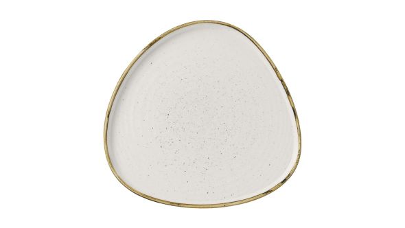 Churchill Stonecast Barley White Triangle Walled Chefs Plates 260mm (6 Pack) SWHSWT271