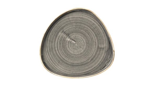 Churchill Stonecast Grey Triangle Walled Chefs Plates 260mm (6 Pack) SPGSWT271