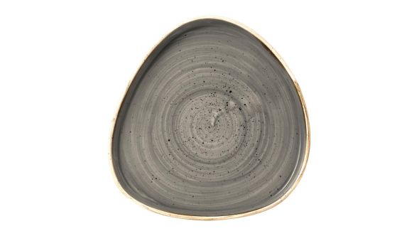 Churchill Stonecast Grey Triangle Walled Chefs Plates 200mm (6 Pack) SPGSWT211