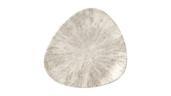 Churchill Stone Agate Grey Lotus Plates 228mm (12 Pack) STAGTR9 1