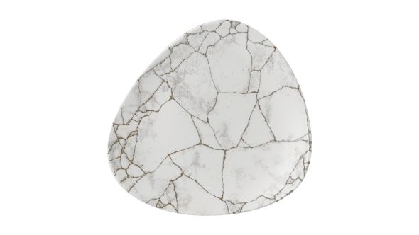 Churchill Studio Prints Kintsugi Agate Grey Lotus Plates 228mm (12 Pack) KTAGTR9 1