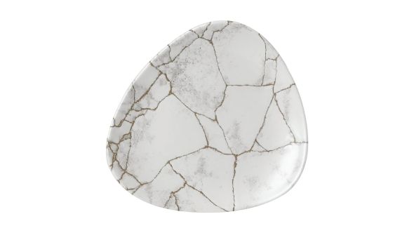 Churchill Studio Prints Kintsugi Agate Grey Lotus Plates 177mm (12 Pack) KTAGTR7 1