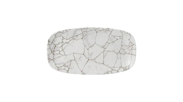 Churchill Studio Prints Kintsugi Chefs Oblong Plates Agate Grey 355x189mm (6 Pack) KTAGXO141