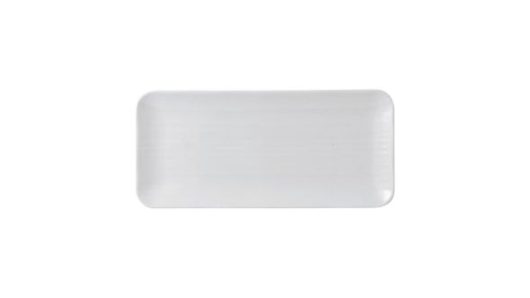 Dudson White Organic Rectangular Plates 346x156mm (6 Pack) WHDUDOB21