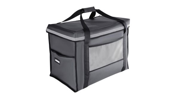 Vogue Insulated Folding Delivery Bag Grey 540x360x430mm