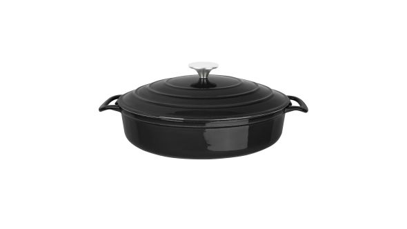 Vogue Round Sauté Pan 28cm Black