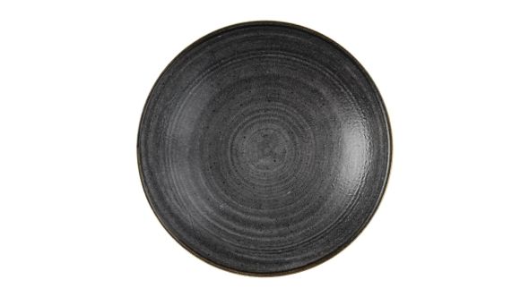 Churchill Stonecast Raw Coupe Bowls Black 184mm (12 Pack) SRBLEVB71