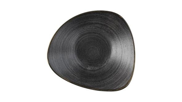 Churchill Stonecast Raw Lotus Bowls Black 229mm (12 Pack) SRBLTRB91