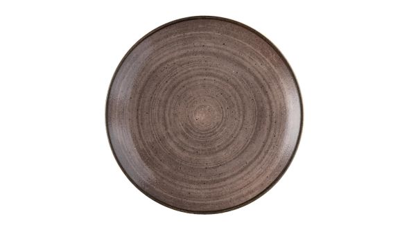 Churchill Stonecast Raw Evolve Coupe Plates Brown 260mm (12 Pack) SRBREV101