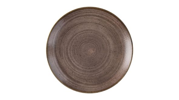 Churchill Stonecast Raw Evolve Coupe Plates Brown 219mm (12 Pack) SRBREVP81