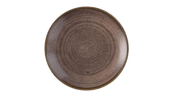 Churchill Stonecast Raw Evolve Coupe Plates Brown 165mm (12 Pack) SRBREVP61