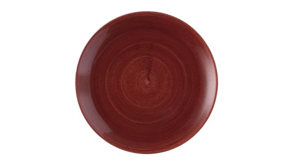 Churchill Stonecast Patina Red Rust Evolve Coupe Plates 286mm (12 Pack) PAREEV111