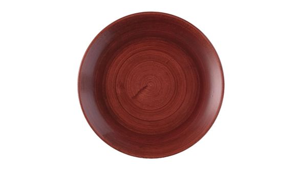 Churchill Stonecast Patina Red Rust Evolve Coupe Plates 219mm (12 Pack) PAREEVP81